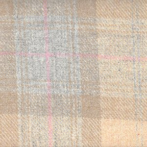 Honey Pastel Check Harris Tweed