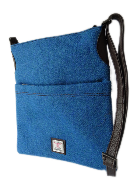 Arran Shoulder Bag Blue Check