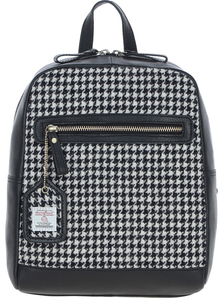 Back Pack Black And White Front