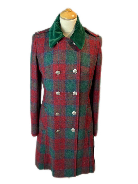 Vicki, Red Green Check Harris Tweed Coat : Harris Tweed Shop, Buy ...
