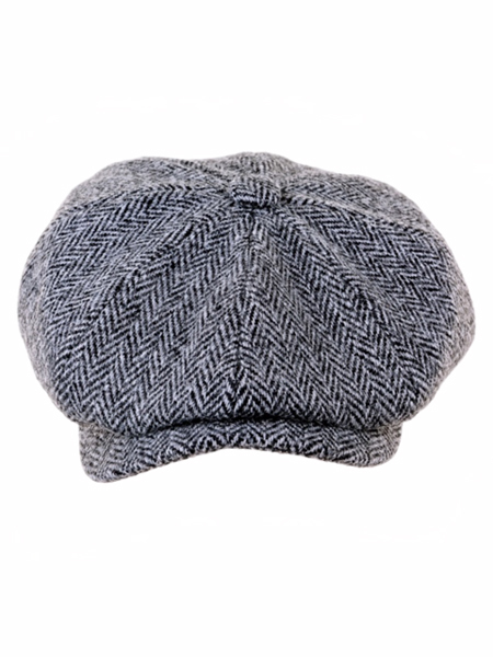 Black Grey Herringbone 8 Piece