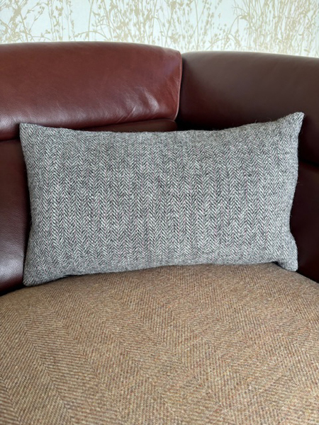 Blue Rectangular Cushion Back