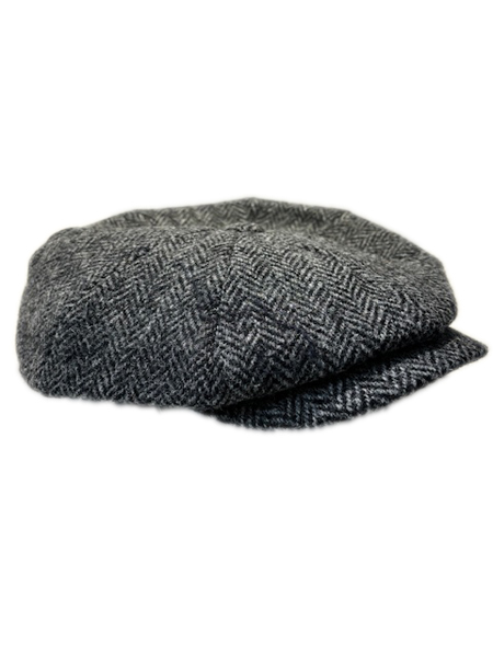 Calloway Cap Grey Herringbone