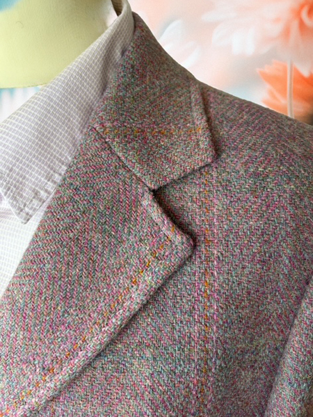 Claire Jacket Pink Check Collar