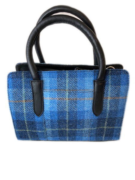 Classic Handbag Blue Check Back