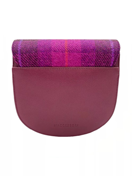 Cross Body Bag Purple Check Back