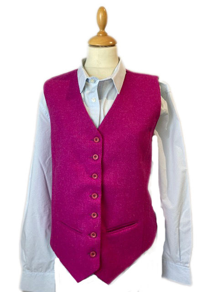 Fiona Waistcoat Fuschia Closed(2)