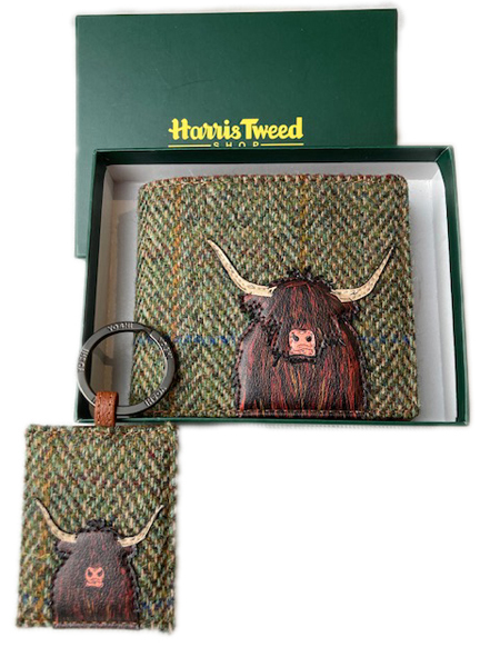 Hairy Cow Wallet Keyring Boxed