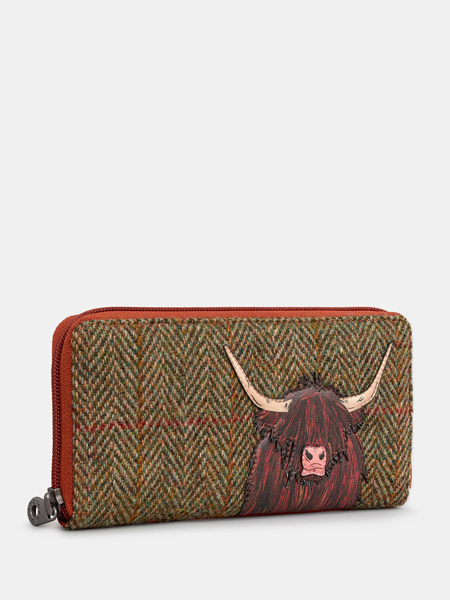 Hairy Cow Zip Round Purse Front