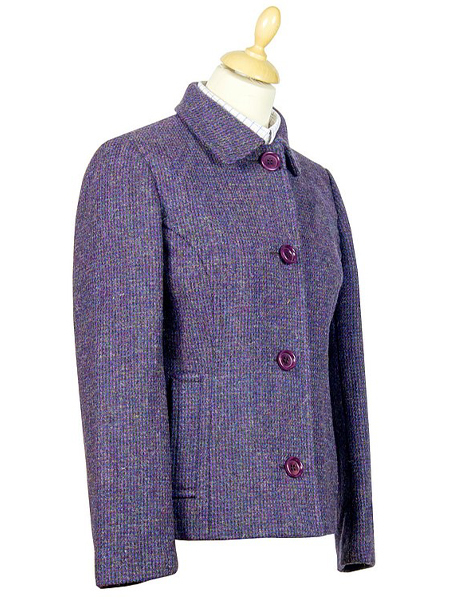 Harris Tweed Annie Jacket Purple 02
