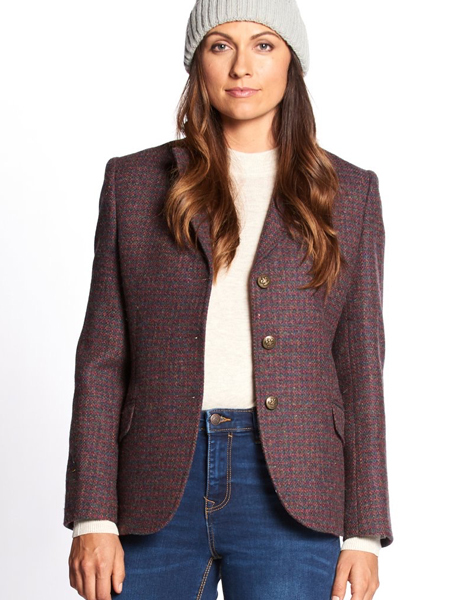 Harris Tweed Claire Purple Jacket 01