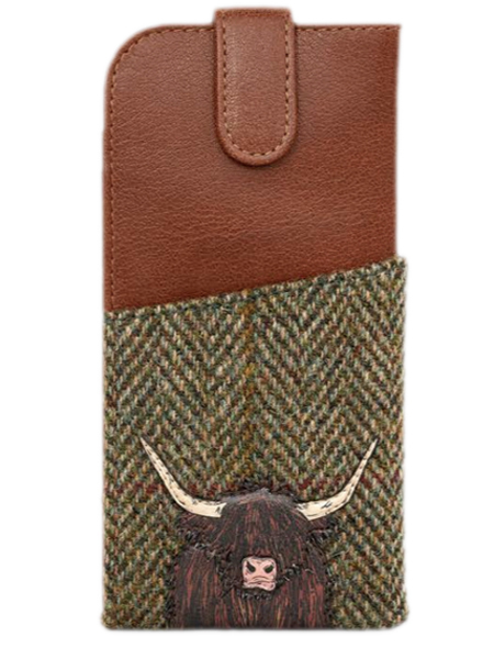 Highland Cow Glasses Case