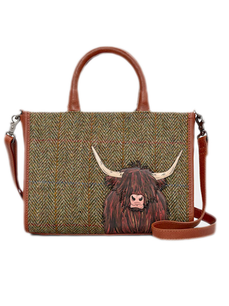 Highland Cow Handles Bag