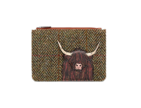 Highland Cow Zip Purse