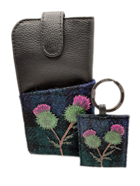 Highland Thistle Glasses Case And Keyring