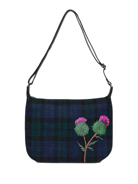 Highland Thistle Hobo Bag Front