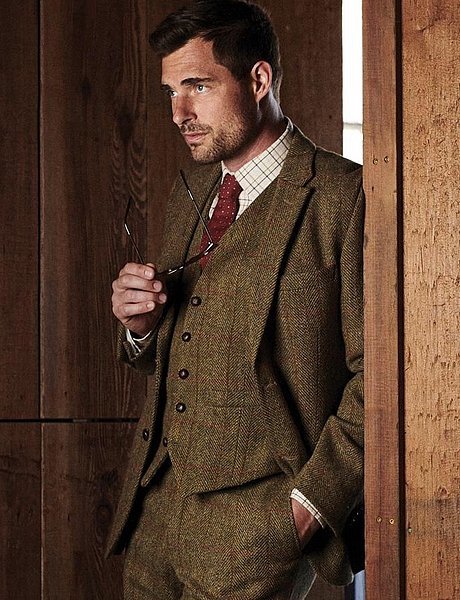 Buy Mens Tweed Slim Fit Olive Green Suit Jacket Waistcoat Trousers Online  in India  Etsy