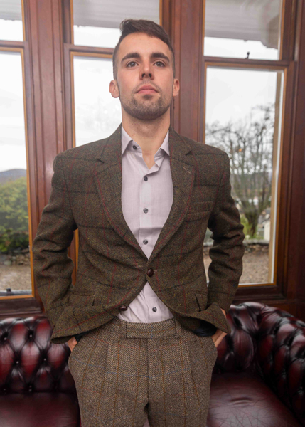 Charcoal Harris Tweed Jacket  Scottish Shop – MacLeods Scottish Shop