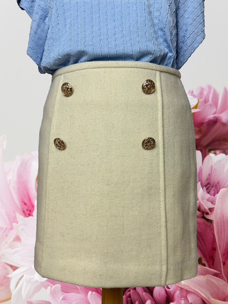 Panel Front Mini Skirt