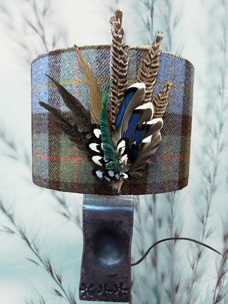 Pressed Flowers Lamp Harris Tweed