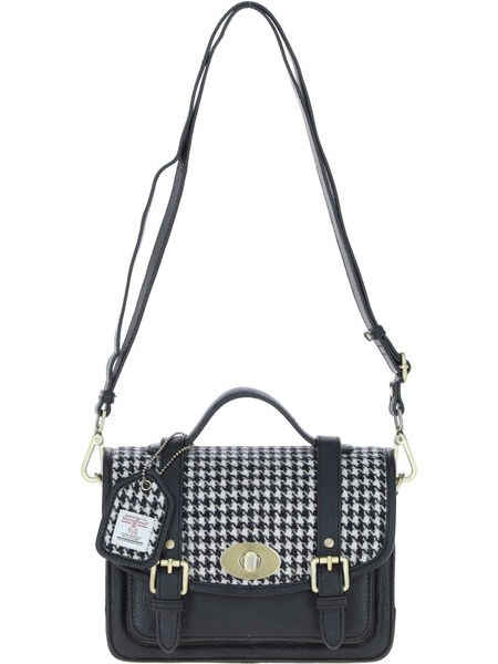 Satchel Bag Black And White Front