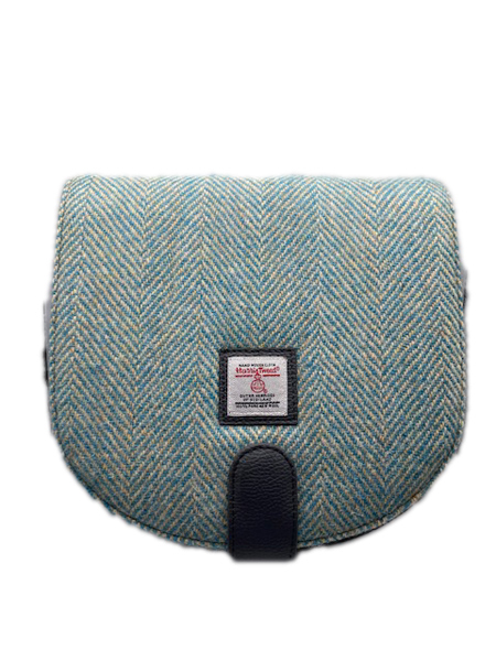 Shoulder Bag Green Herringbone