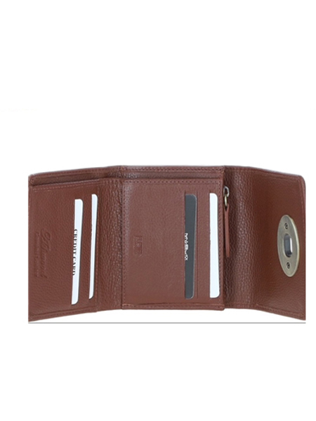 Small Purse Blue Check Open