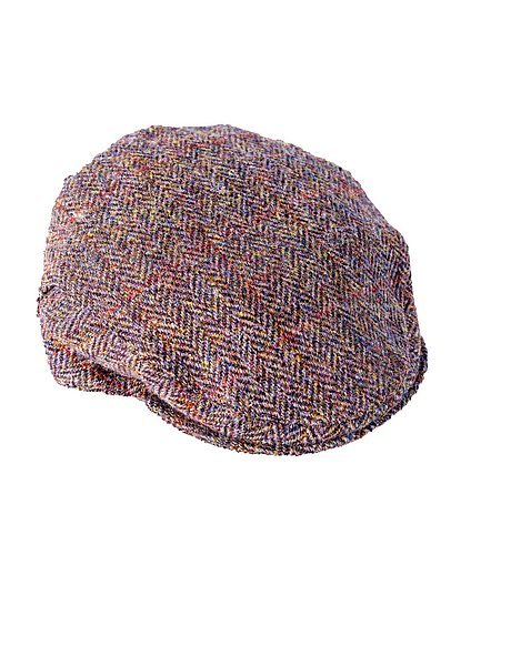 Stornoway Cap Brown Herringbone