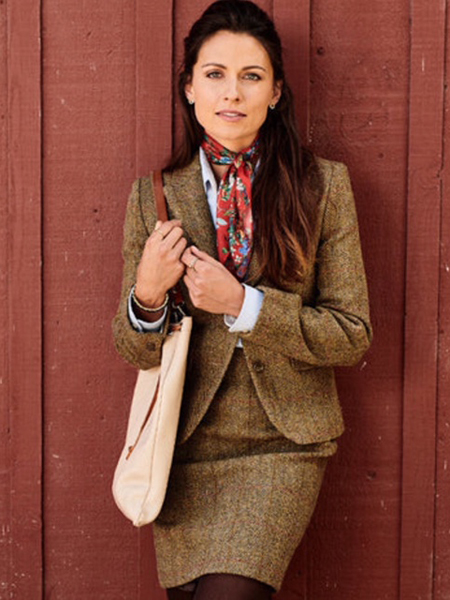 Ladies tweed deals hacking jacket
