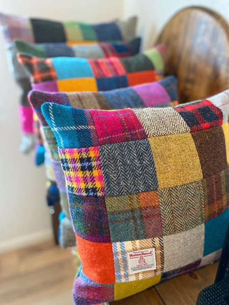 Tweed Cushions Patchwork